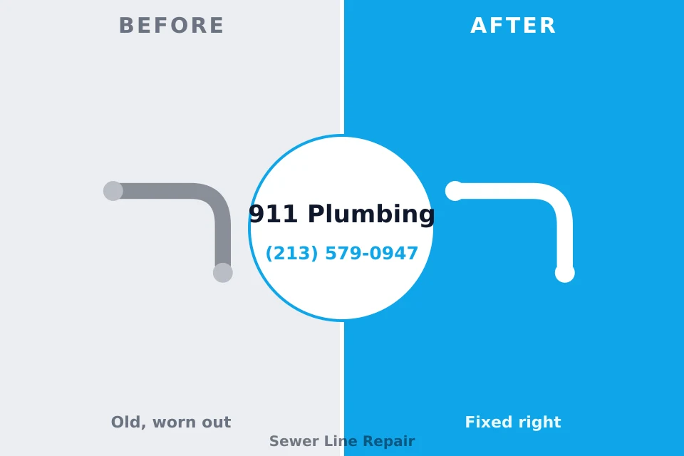 Before and after: plumbing repair Ogden Dunes, IN